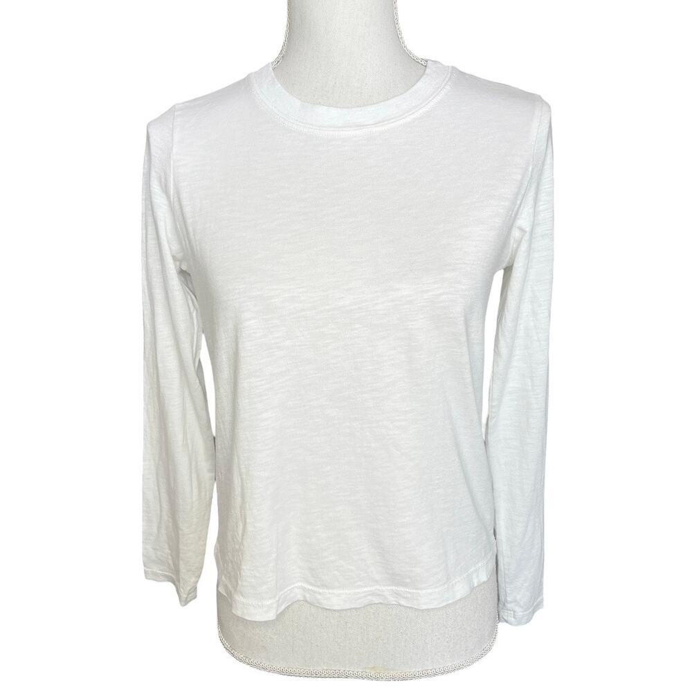 Marine layer signature long sleeve shirt white size xs casual minimalist